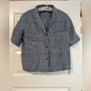 Everlane the linen workwear top